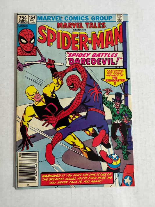 MARVEL TALES #154 VG CANADIAN PRICE VARIANT