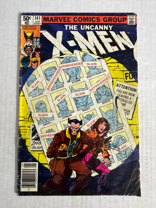 UNCANNY X-MEN #141 GD- John Byrne Cover 1ST APPEARANCE NEWSSTAND