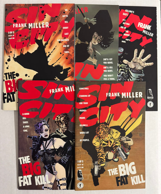 SIN CITY THE BIG FAT KILL #1-5 NM SET Fran kMiller Covers