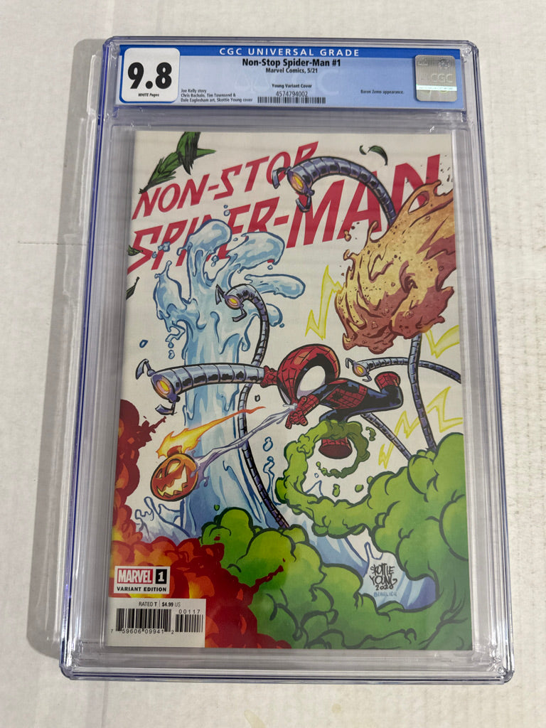 NON-STOP SPIDER-MAN #1 9.8 CGC Skottie Young Variant