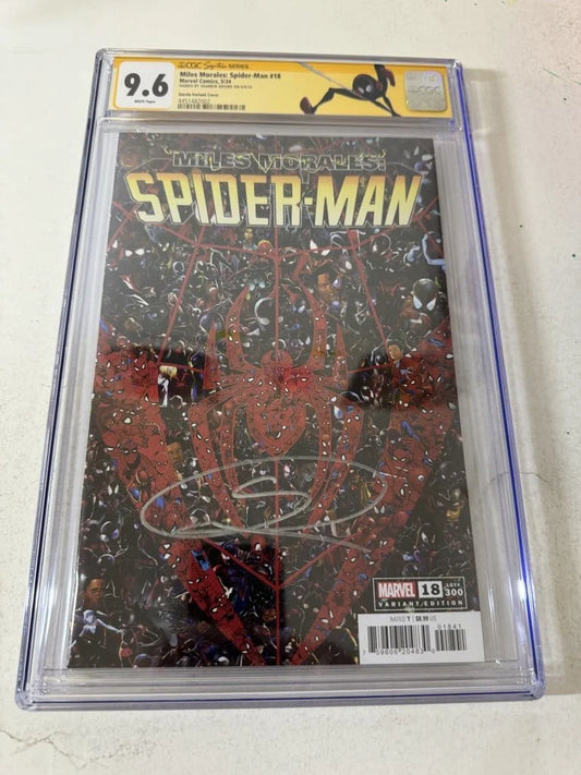 MILES MORALES: SPIDER-MAN #18 CGC SS 9.6 Garcin Variant SIGNED