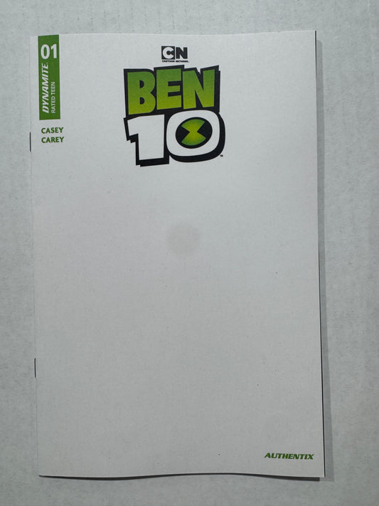 BEN 10 #1 NM 2nd Print Blank Variant