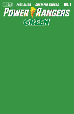PRE-SALE: Power Rangers Green #1 E Green Blank Sketch Variant