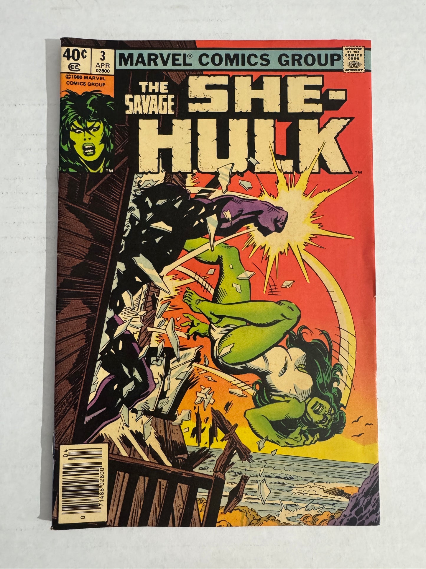 SAVAGE SHE-HULK #3 VG/FN NEWSSTAND