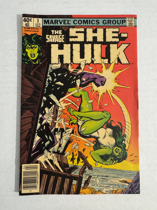 SAVAGE SHE-HULK #3 VG/FN NEWSSTAND