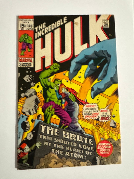 INCREDIBLE HULK #140 VG 1ST APPEARANCE