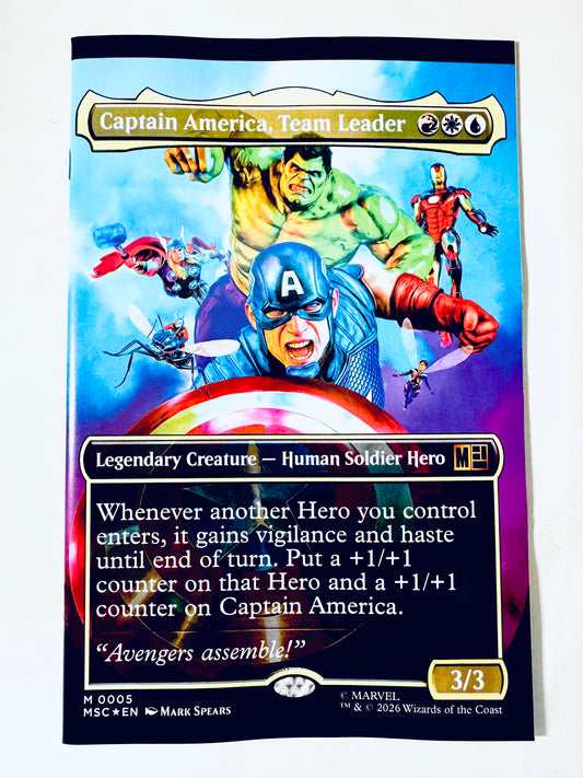 CAPTAIN AMERICA #12 NM Mark Spears Magic: the Gathering Variant