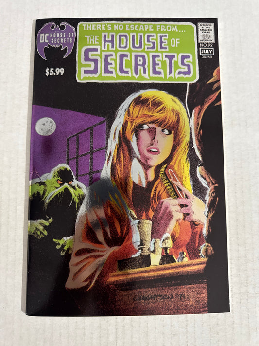 HOUSE OF SECRETS #92 NM Bernie Wrightson Cover FOIL Facsimile Variant