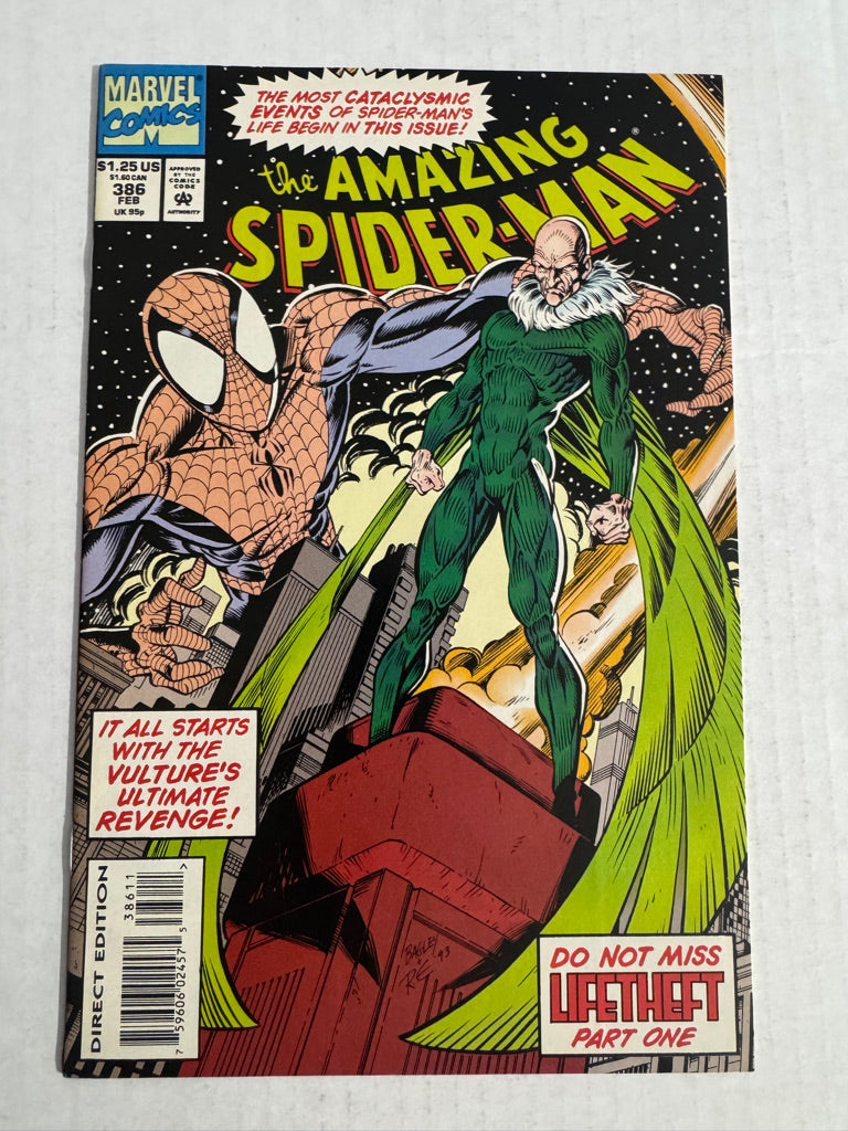 AMAZING SPIDER-MAN #386 NM Mark Bagley Cover