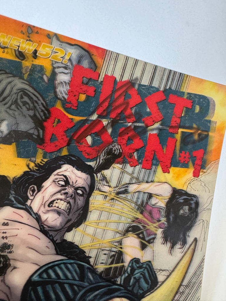 WONDER WOMAN #23.2 FIRST BORN #1 Vol 4 NM Lenticular Cover SIGNED by Brian Azzarello