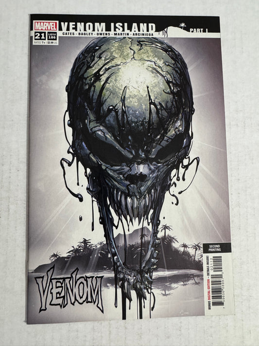 VENOM #21 Vol 4 NM- 2nd print Clayton Crain Variant