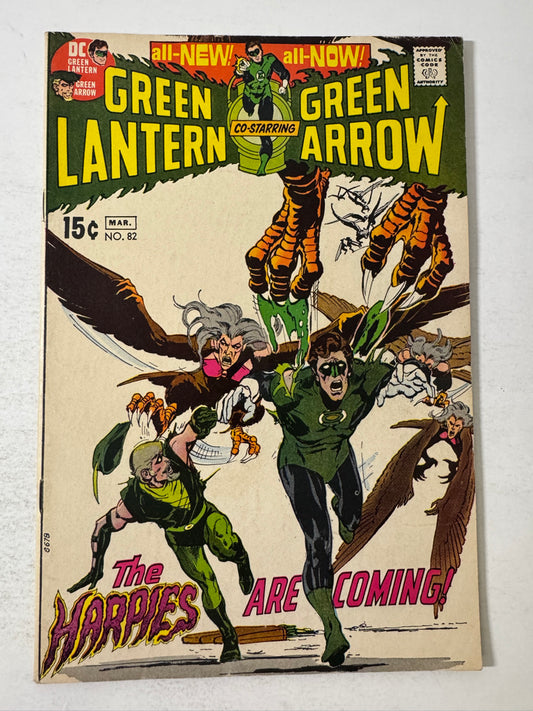 GREEN LANTERN GREEN ARROW #82 FN Neal Adams Cover