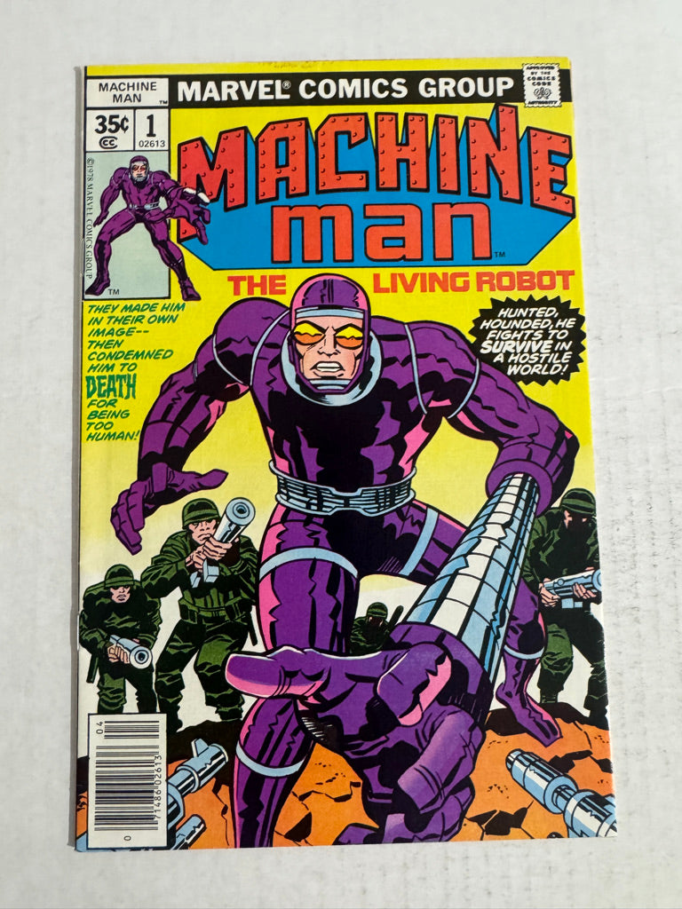 MACHINE MAN #1 VF+ Jack Kirby Cover