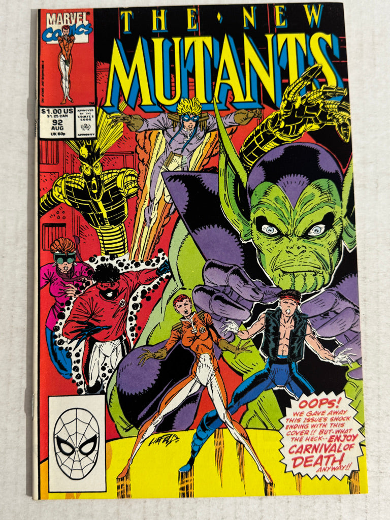 NEW MUTANTS #92 VF- Rob Liefeld Cover