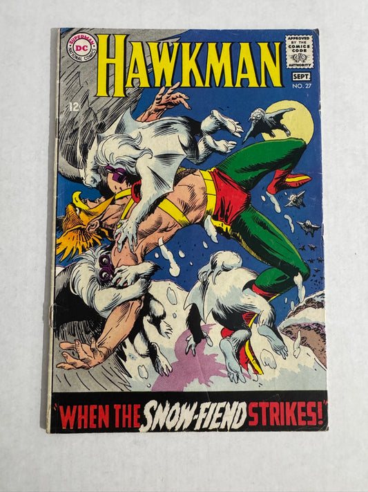 HAWKMAN #27 VG- Joe Kubert Cover