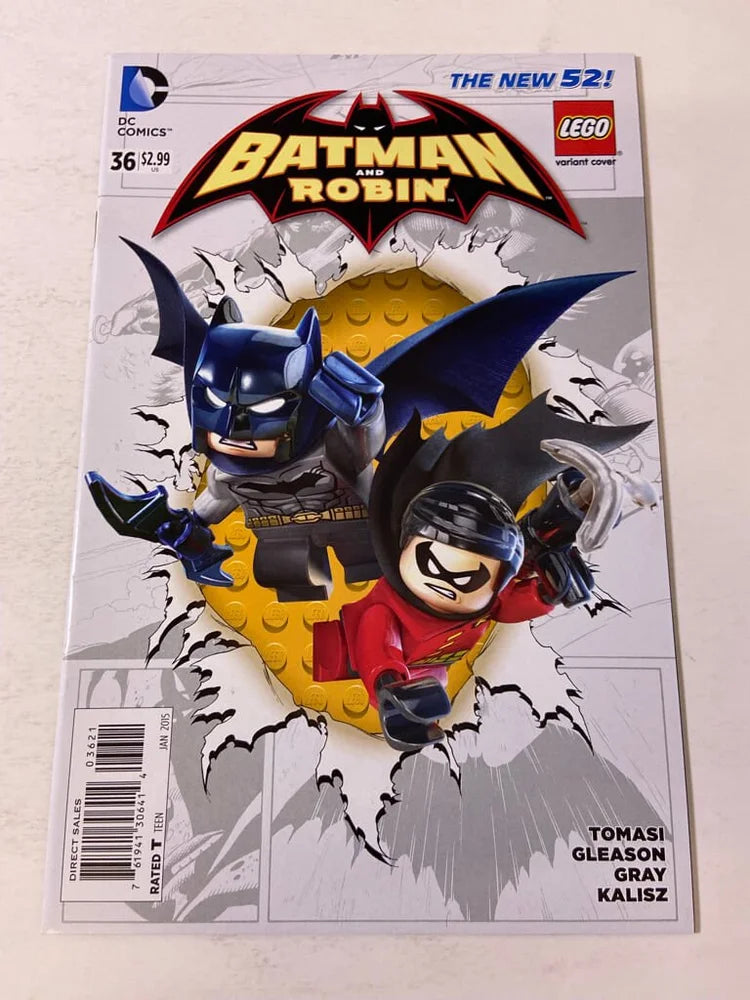 BATMAN & ROBIN #36 Vol 2 NM LEGO Variant