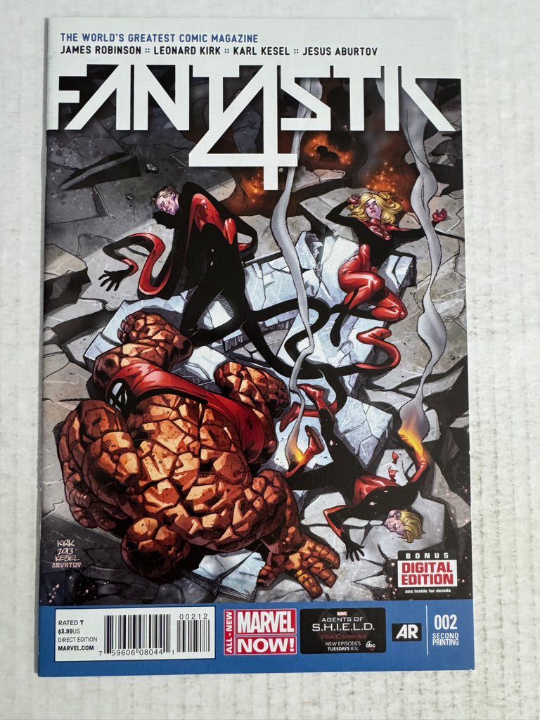 FANTASTIC FOUR #2 Vol 5 NM 2nd Print Variant