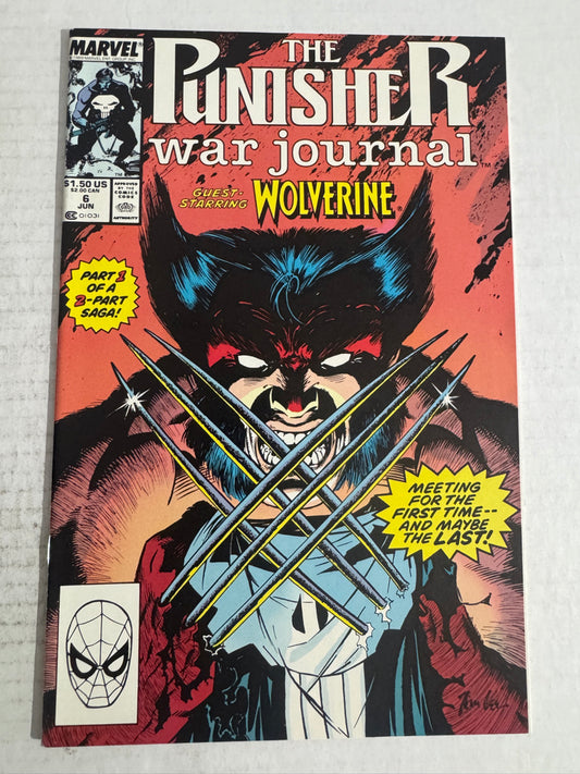 PUNISHER WAR JOURNAL #6 NM Jim Lee Cover