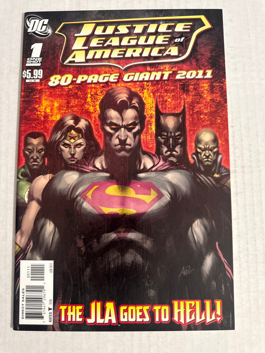 JUSTICE LEAGUE OF AMERICA 80-Page Giant 2011 #1 NM Artgerm Cover