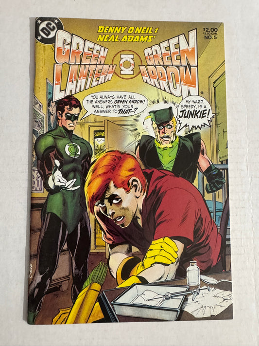 GREEN LANTERN GREEN ARROW #5 NM- Neal Adams Cover