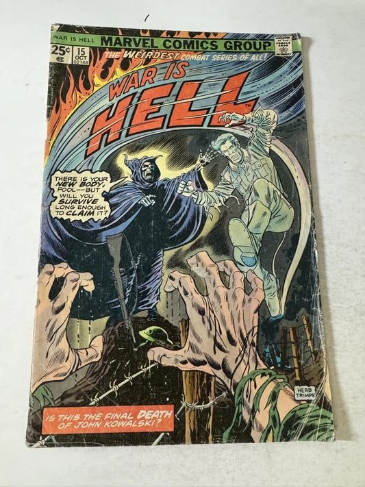 WAR IS HELL #15 GD Last Issue