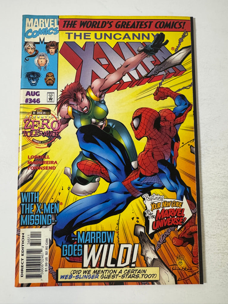 UNCANNY X-MEN #346 VF+ Joe Madureira Cover