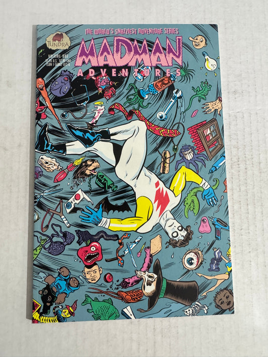 MADMAN ADVENTURES #1 NM Mike Mignola Back Cover SIGNED 2x