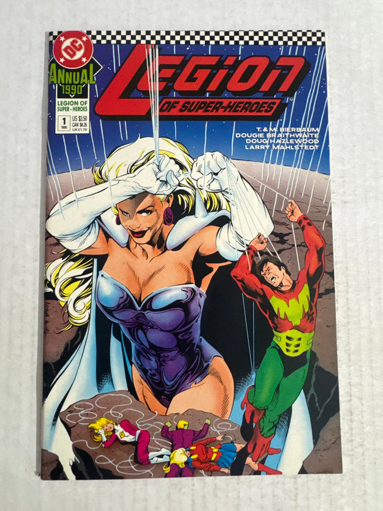 LEGION OF SUPER-HEROES ANNUAL #1 1990 NM Adam Hughes Cover