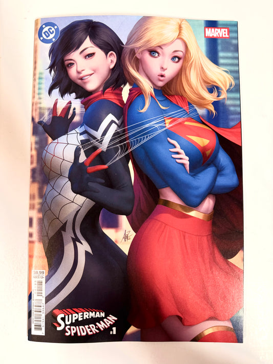 Superman / Spider-Man #1 NM Cover M Stanley 'Artgerm' Lau Variant