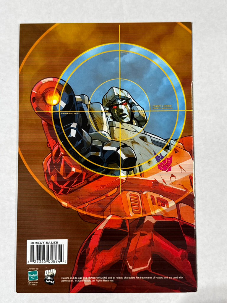 TRANSFORMERS #1  Vol 2 VF+ Bill Sienkiewicz Variant SIGNED by Pat Lee LTD to 499