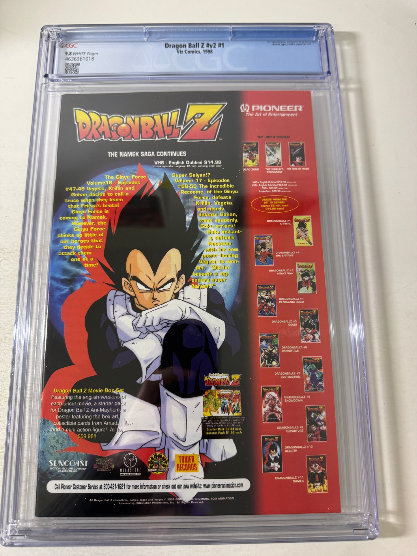 DRAGON BALL Z #1 Vol 2 9.8 CGC