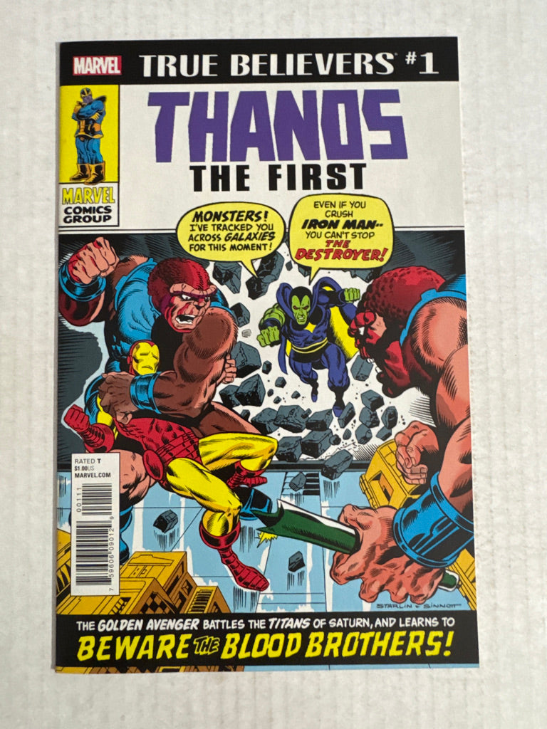IRON MAN #55 THANOS THE FIRST #1 NM True Believers Variant