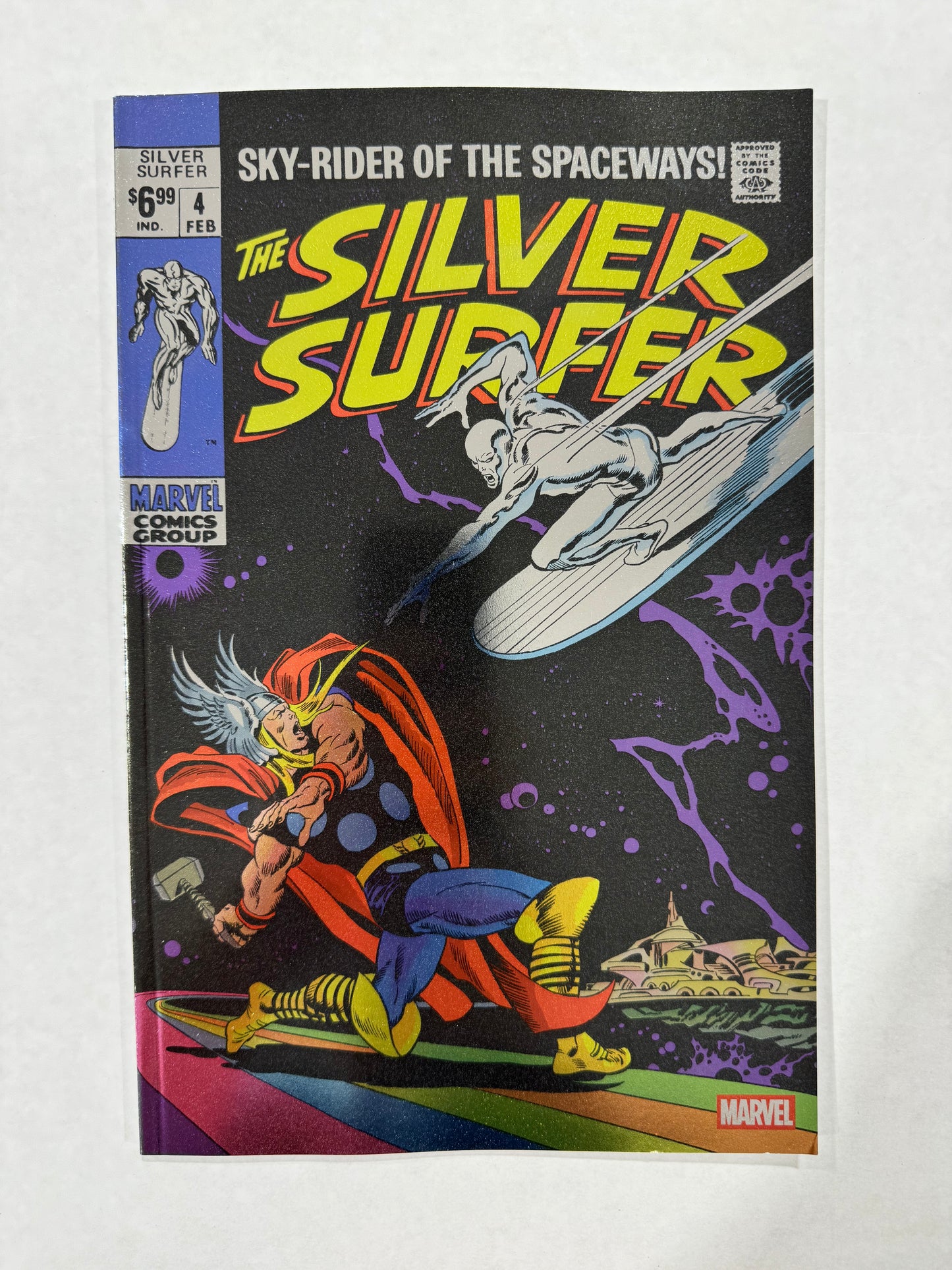 SILVER SURFER #4 NM Foil Variant Facsimile John Buscema Cover