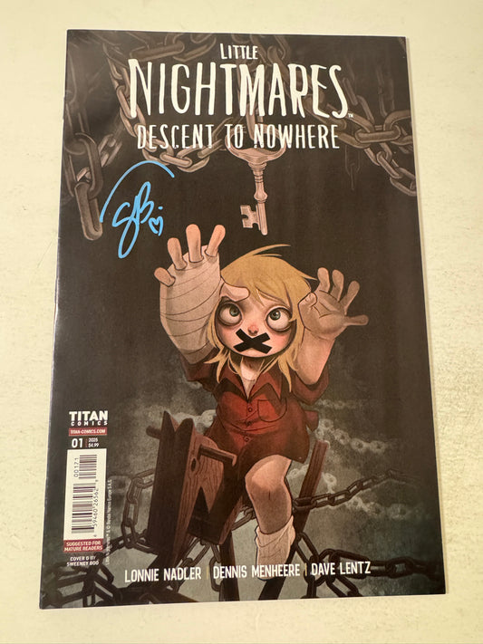 LITTLE NIGHTMARES Descent Into Nowhere #1 NM Variant SIGNED by Sweeney Boo