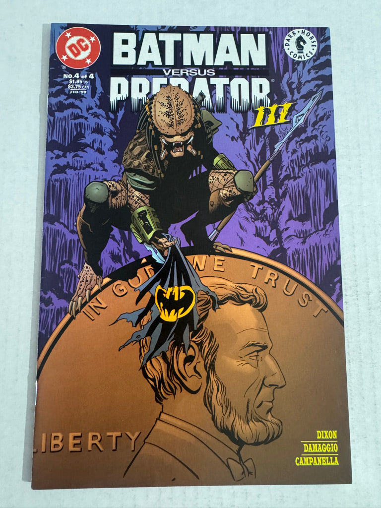 BATMAN VERSUS PREDATOR III #4 VF/NM
