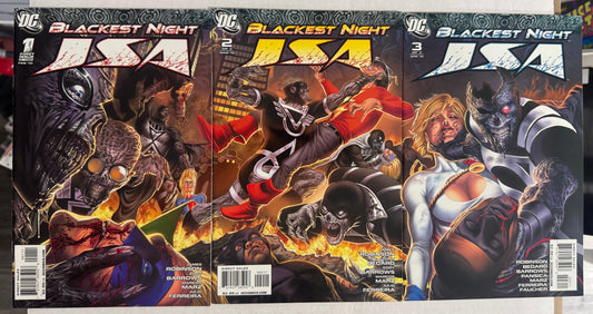 BLACKEST NIGHT JSA #1-3 NM- Connecting Cover SET