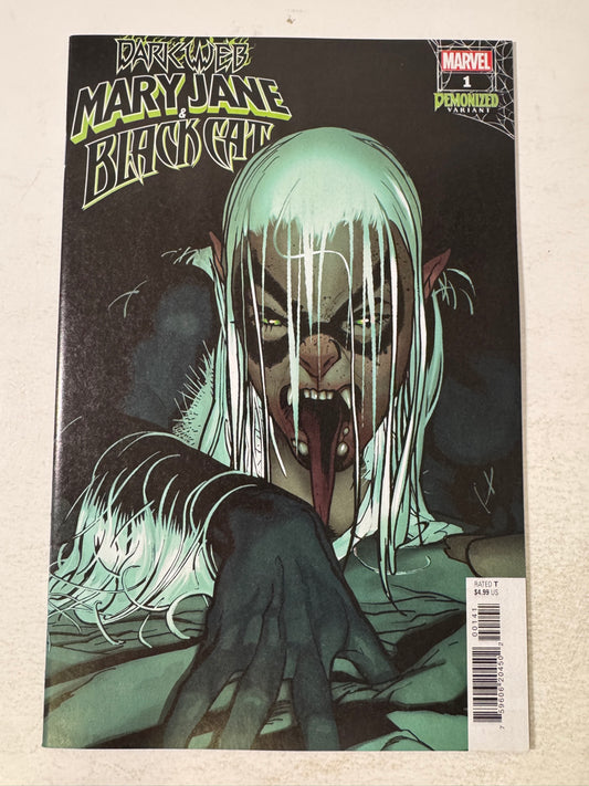 MARY JANE & BLACK CAT #1 NM Adam Hughes Demonized Variant