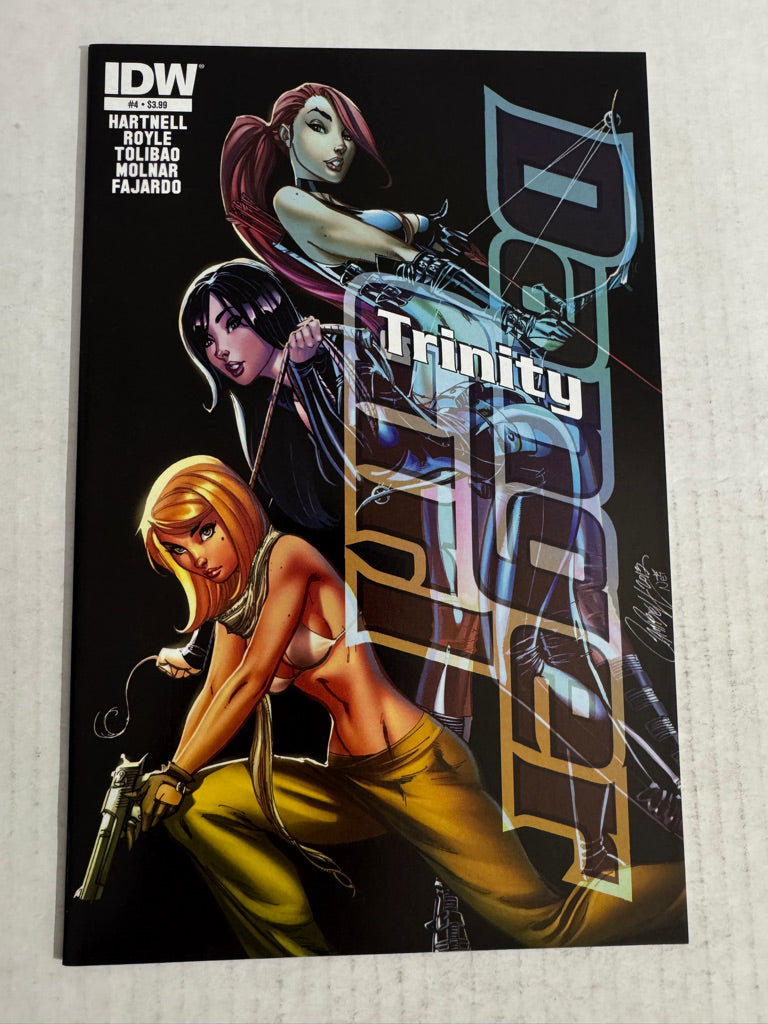 DANGER GIRL TRINITY #4  NM J Scott Campbell Cover