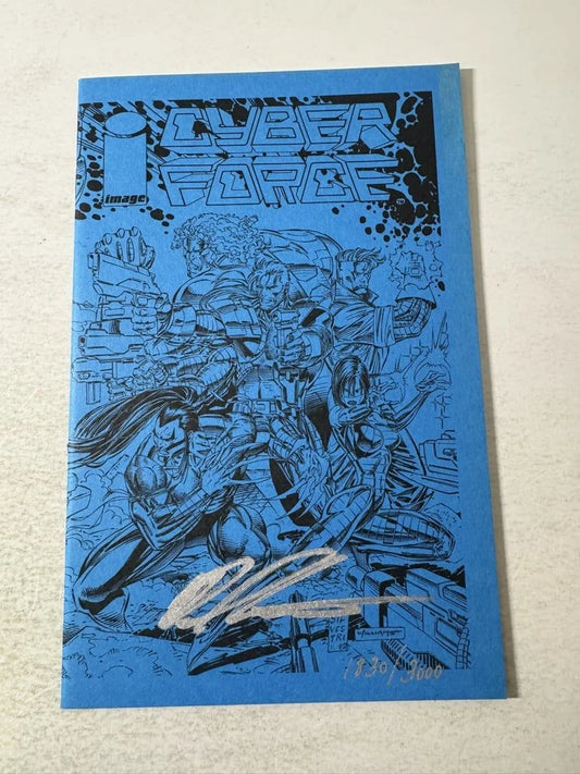 CYBER FORCE #1 Blue Ashcan VF/NM SIGNED LTD 3000