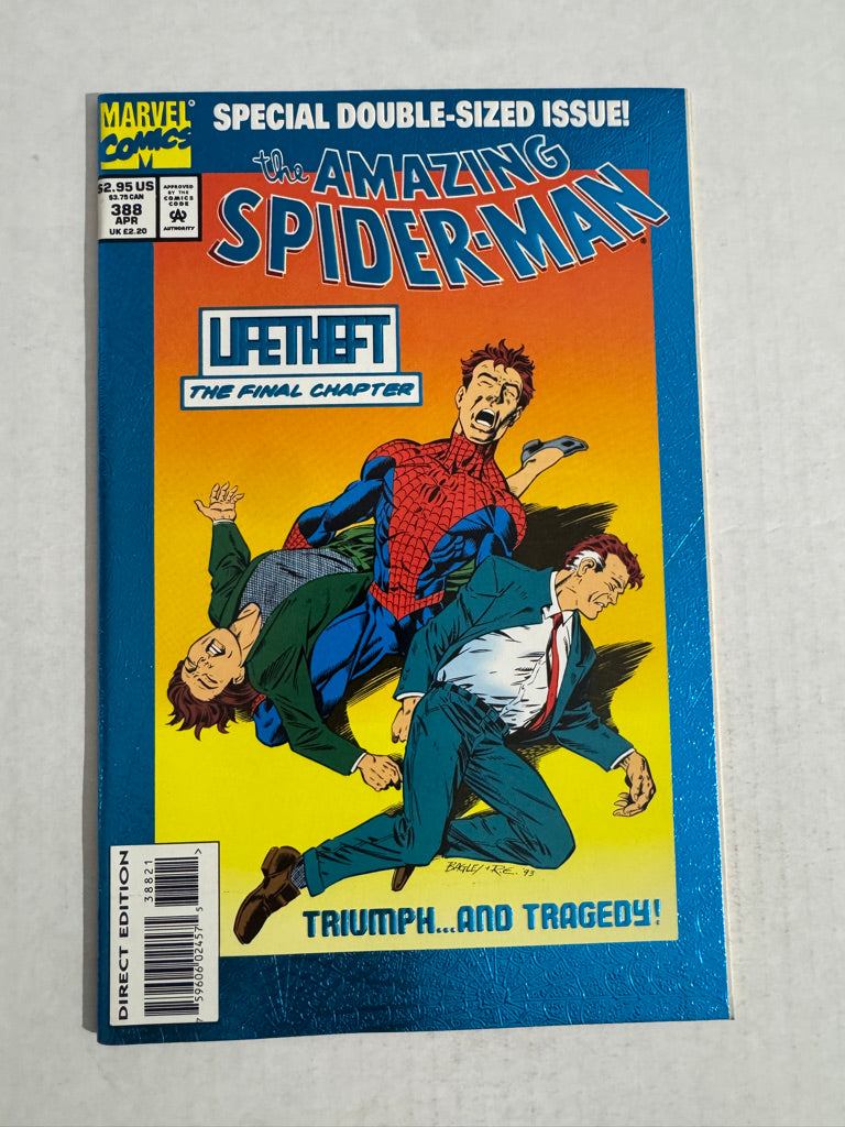 AMAZING SPIDER-MAN #388 NM Mark Bagley Foil Cover