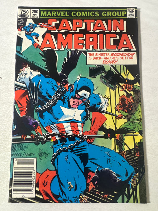 CAPTAIN AMERICA #280 VF+ CANADIAN PRICE VARIANT
