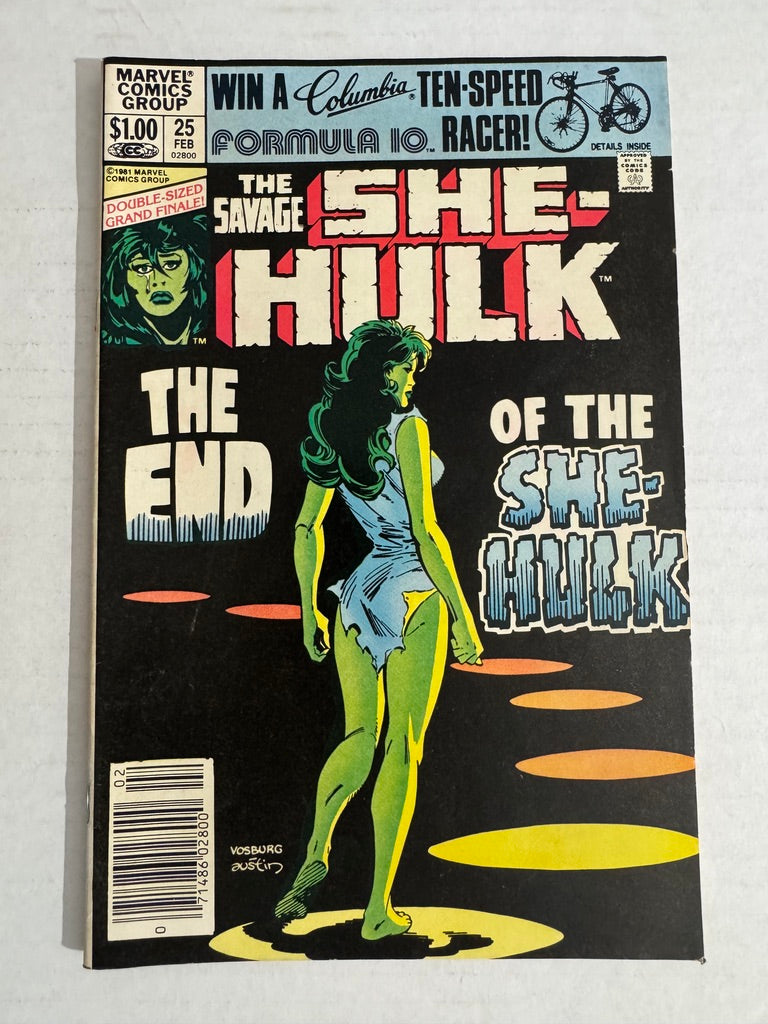 SAVAGE SHE-HULK #25 VF- NEWSSTAND