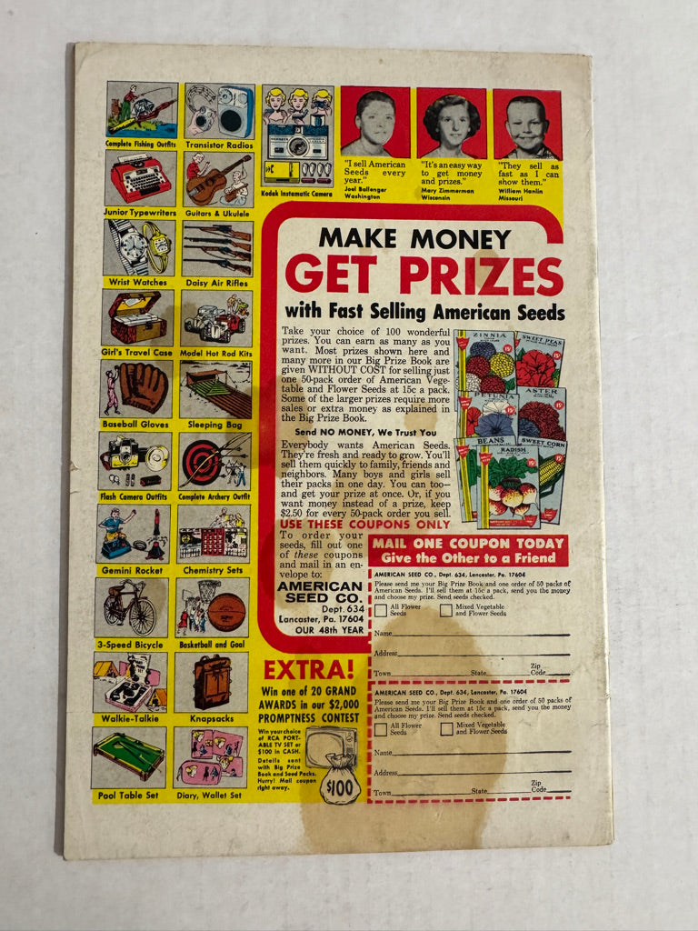 SHOWCASE #61 VG- W/ UK Pence Stamp