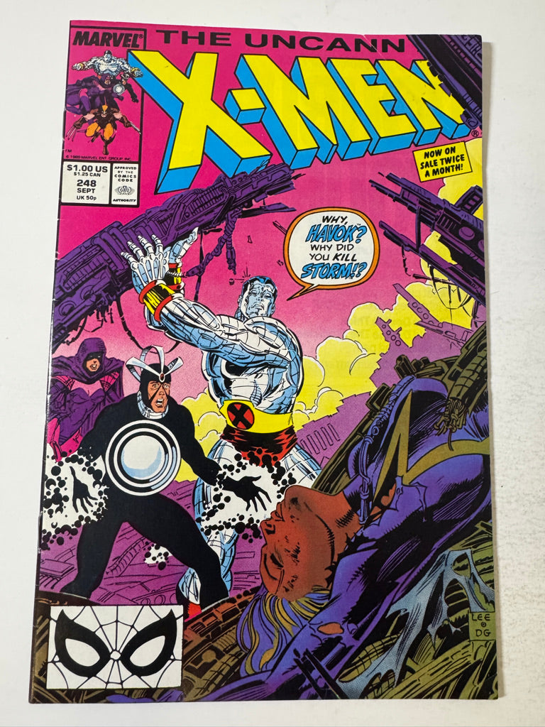 UNCANNY X-MEN #248 FN Jim Lee Cover