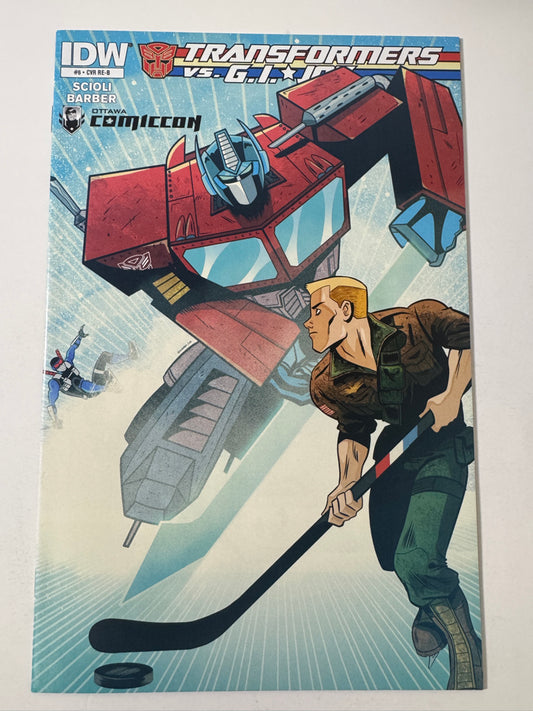 TRANSFORMERS VS GI JOE #6 NM Ottawa Comicon Variant