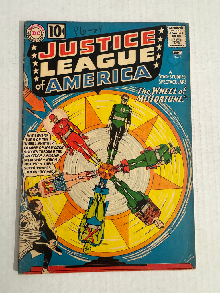 JUSTICE LEAGUE OF AMERICA #6 GD+ 1ST APPEARANCE