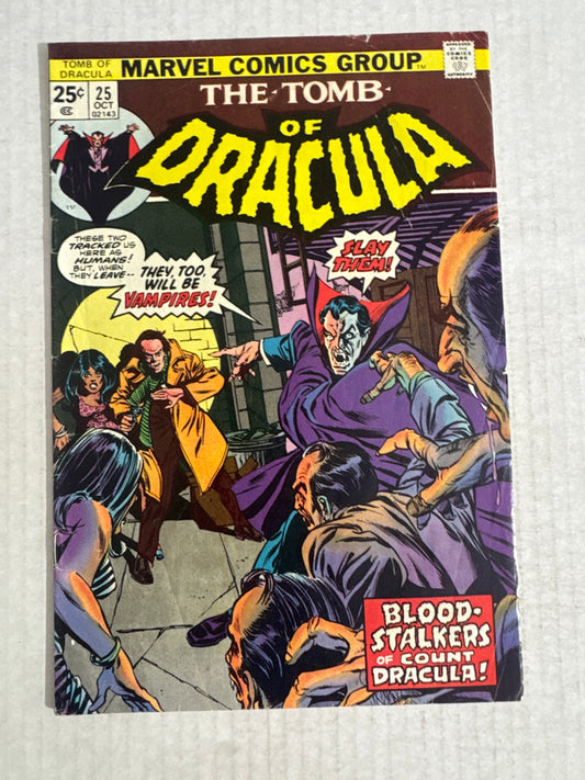THE TOMB OF DRACULA #25 VG- 1ST APPEARANCE