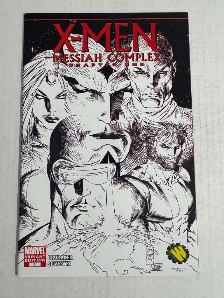 X-MEN MESSIAH COMPLEX #1 NM- Wizard World Marc Silvestri Sketch Variant