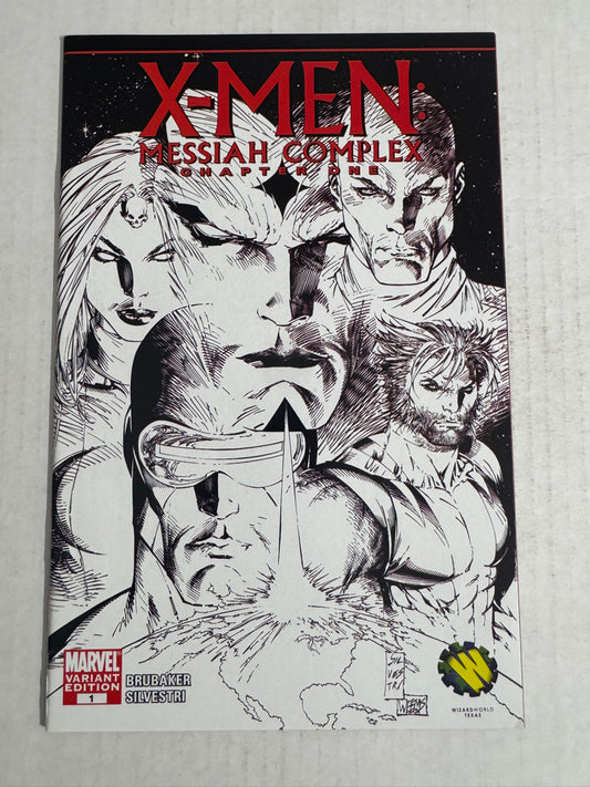 X-MEN MESSIAH COMPLEX #1 NM- Wizard World Marc Silvestri Sketch Variant