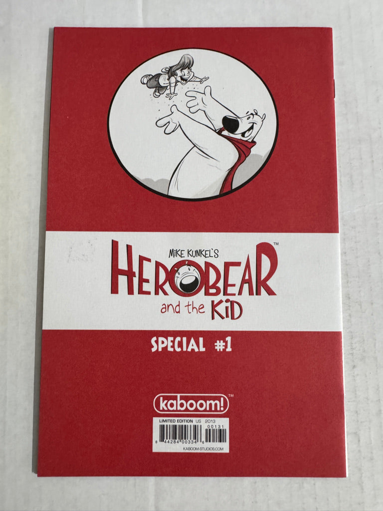 HERO BEAR AND THE KIS SPECIAL #1 NM SIGNED & SKETCH by Mike Kunkel